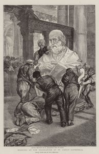 Lavorando alla decorazione della Cattedrale di San Paolo